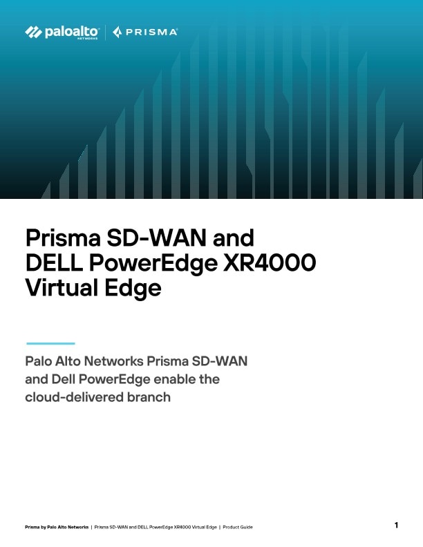 Guia do Prisma SD-WAN e do DELL PowerEdge XR4000 Virtual Edge