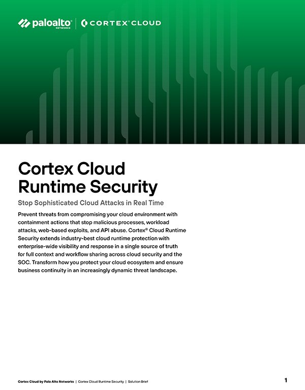 Segurança de tempo de execução do Cortex Cloud - Defesa em tempo real contra ataques à nuvem