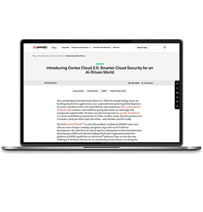 Apresentando o Cortex Cloud 2.0: Segurança de nuvem mais inteligente para um mundo com tecnologia de IA