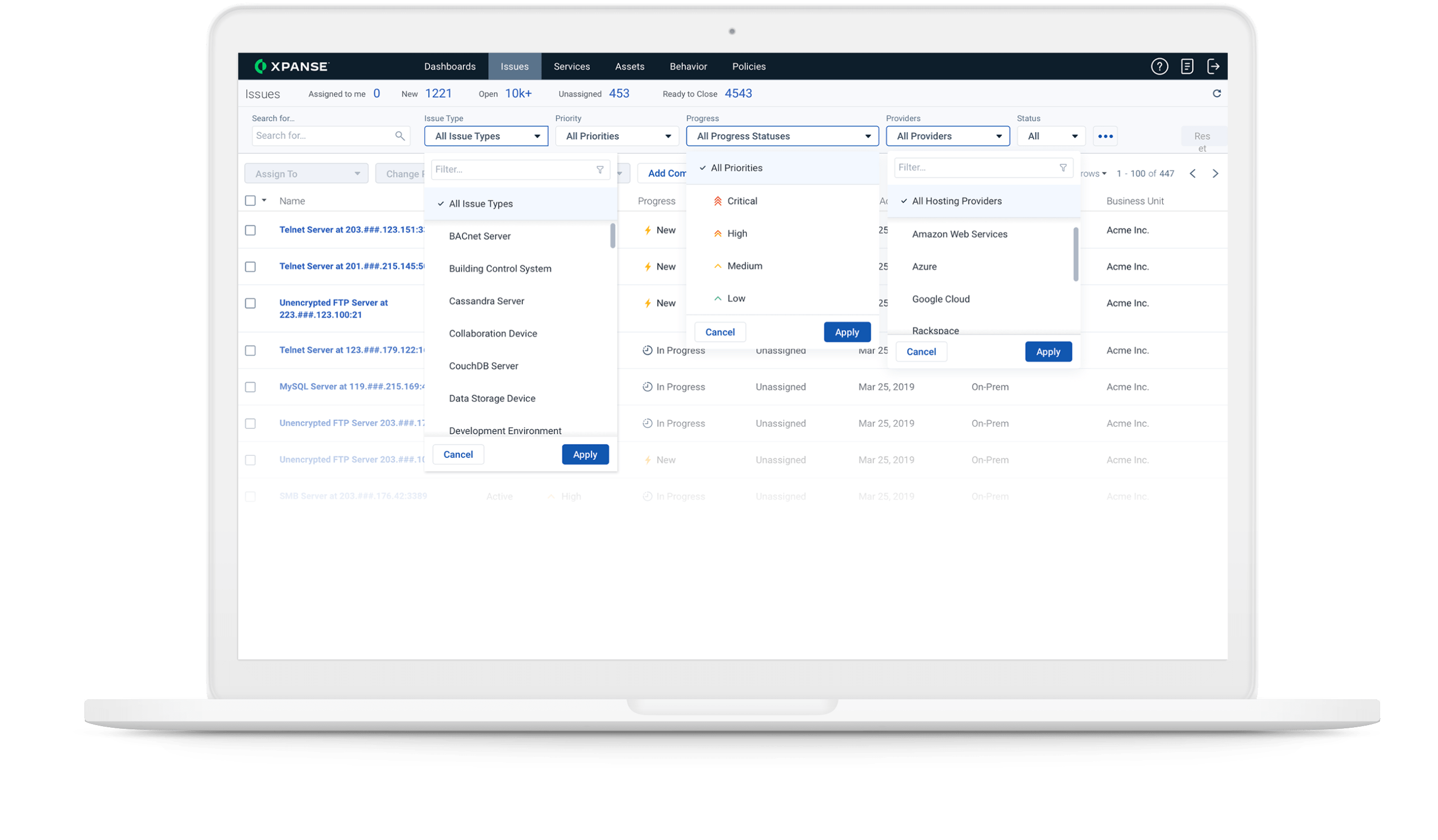 Superfície de ataque integrada