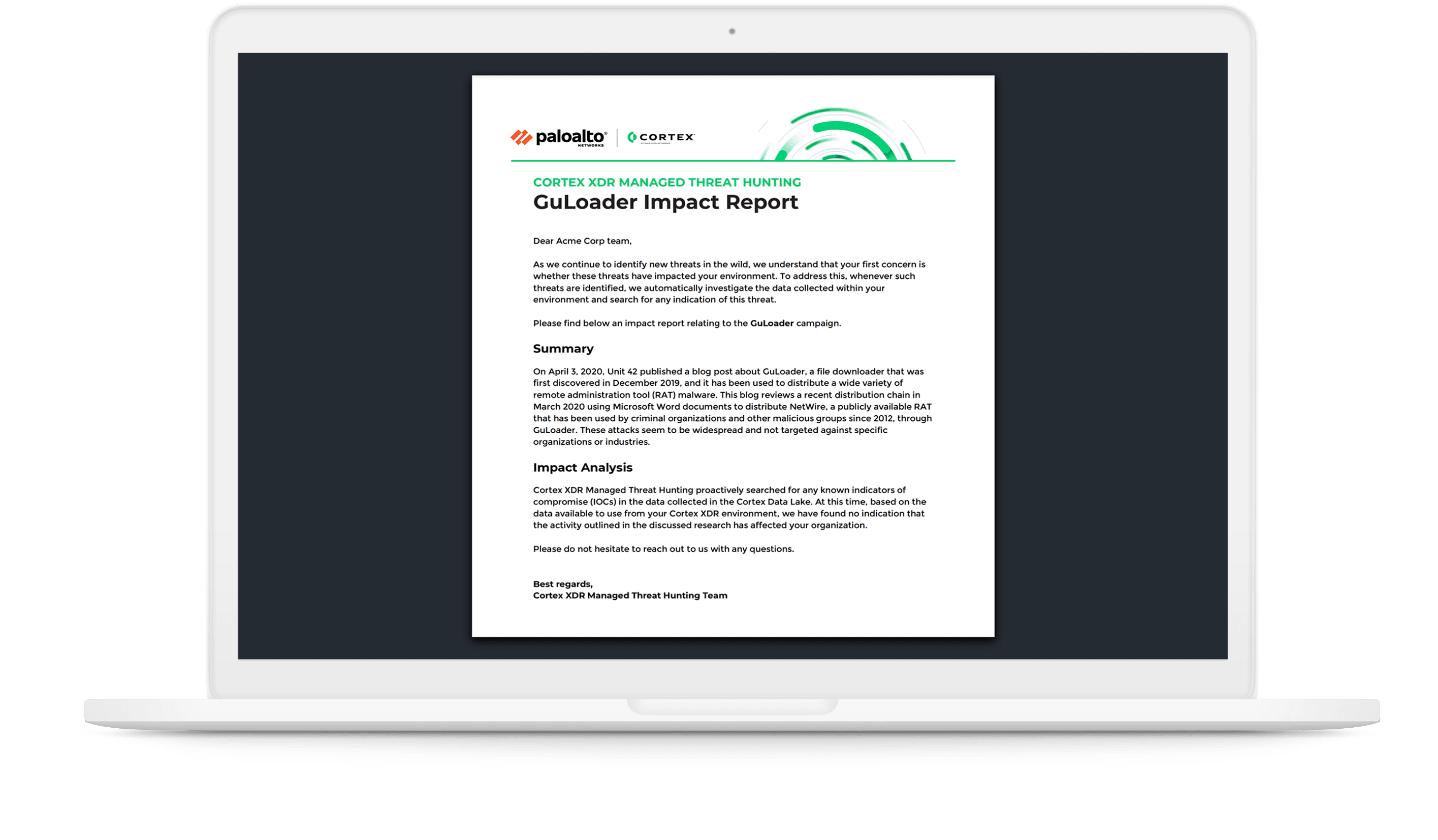Aja com confiança com relatórios prescritivos
