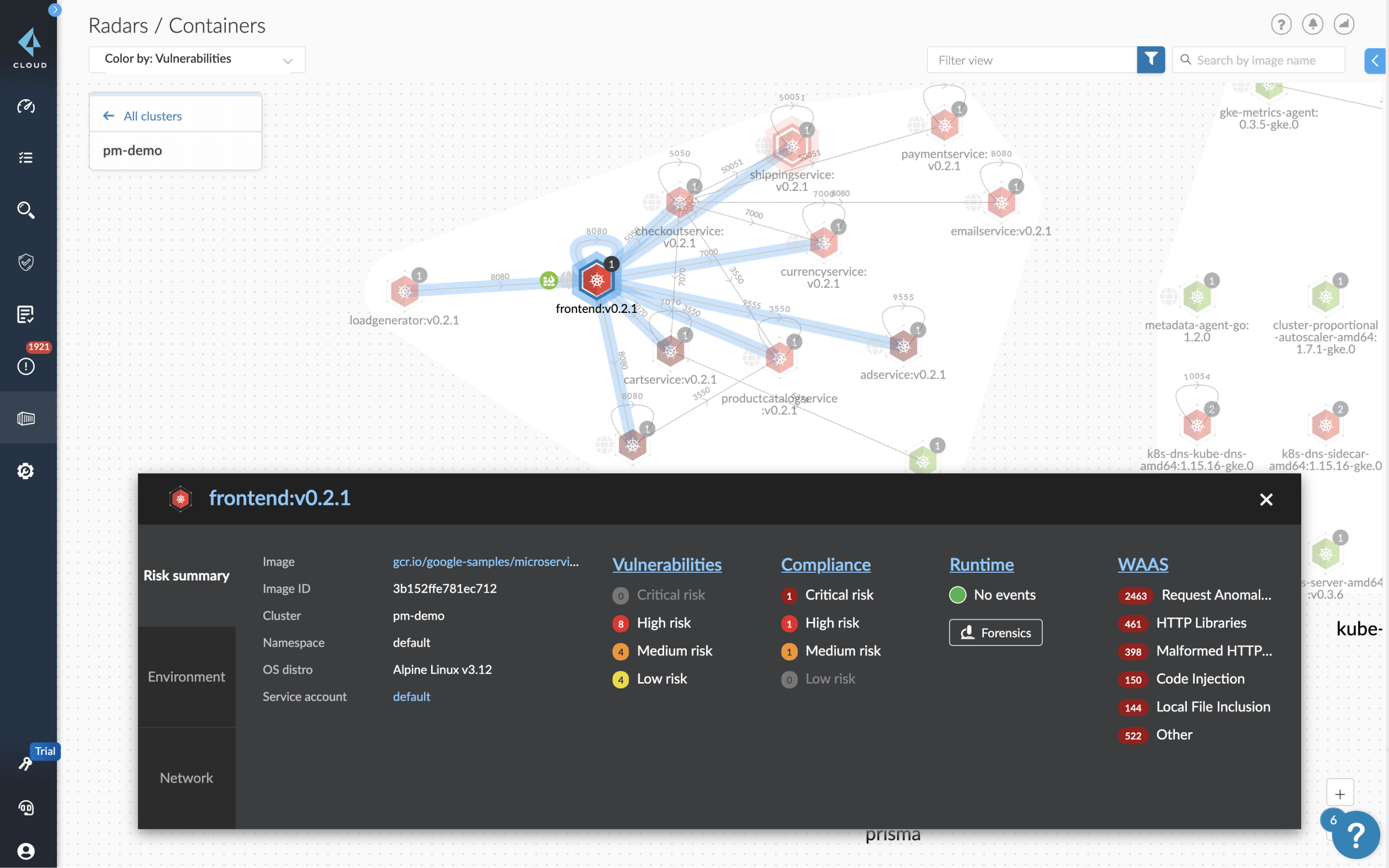 Proteção de cargas de trabalho na nuvem