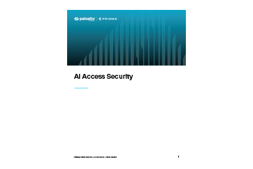 Folha de dados sobre o AI Access Security