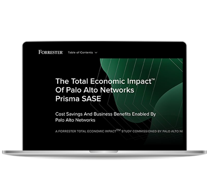 O relatório Total Economic Impact™ do Prisma SASE da Palo Alto Networks