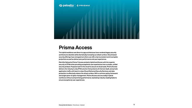 Folha de dados do Prisma Access
