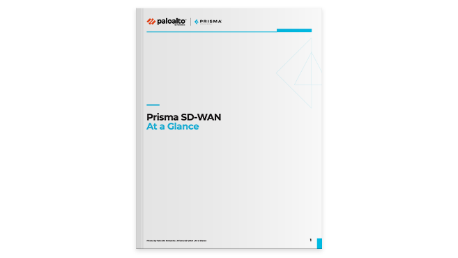 Prisma SD-WAN At a Glance